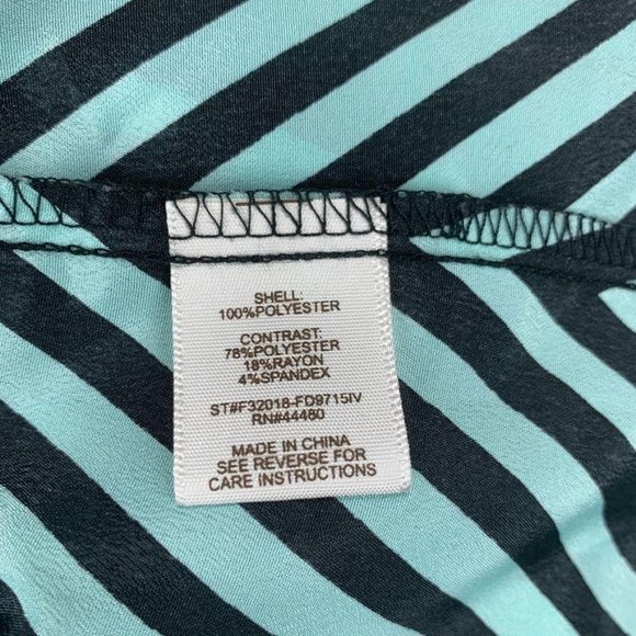 Love, Fire Strapless Chevron Maxi Dress Knit Bust Georgette Skirt Unlined L - Picture 6 of 7